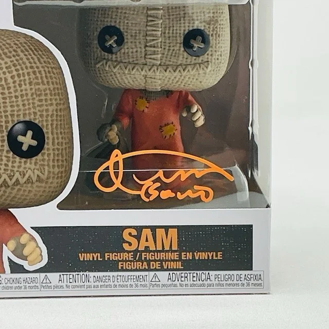 Quinn Lord Autographed Horror Movie Sam Trick ‘R Treat Funko Pop #1242 OCCM, изображение 2