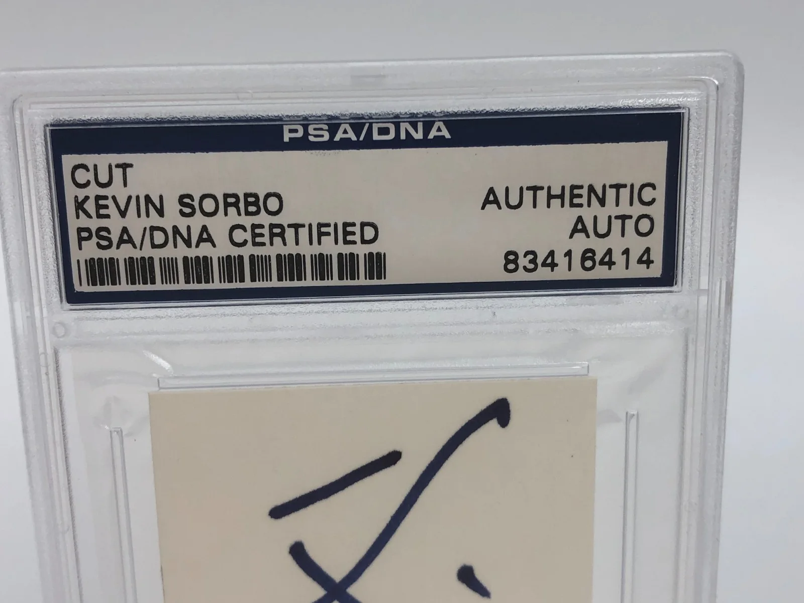 KEVIN SORBO — KEVIN SORBO PSA AUTO Authentic Signed Index Card TV Actor ANDROMEDA HERCULES, image 2