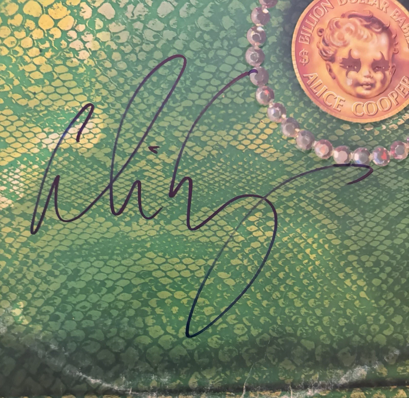 Alice Cooper signed Million Dollar Babies LP Vinyl Autographed, image 2