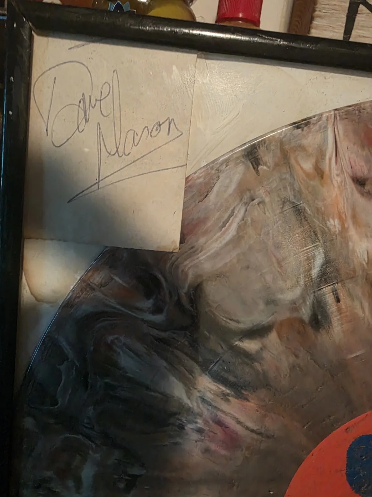 Dave Mason Signed Ticket Stubb Psychedelic Record, image 4