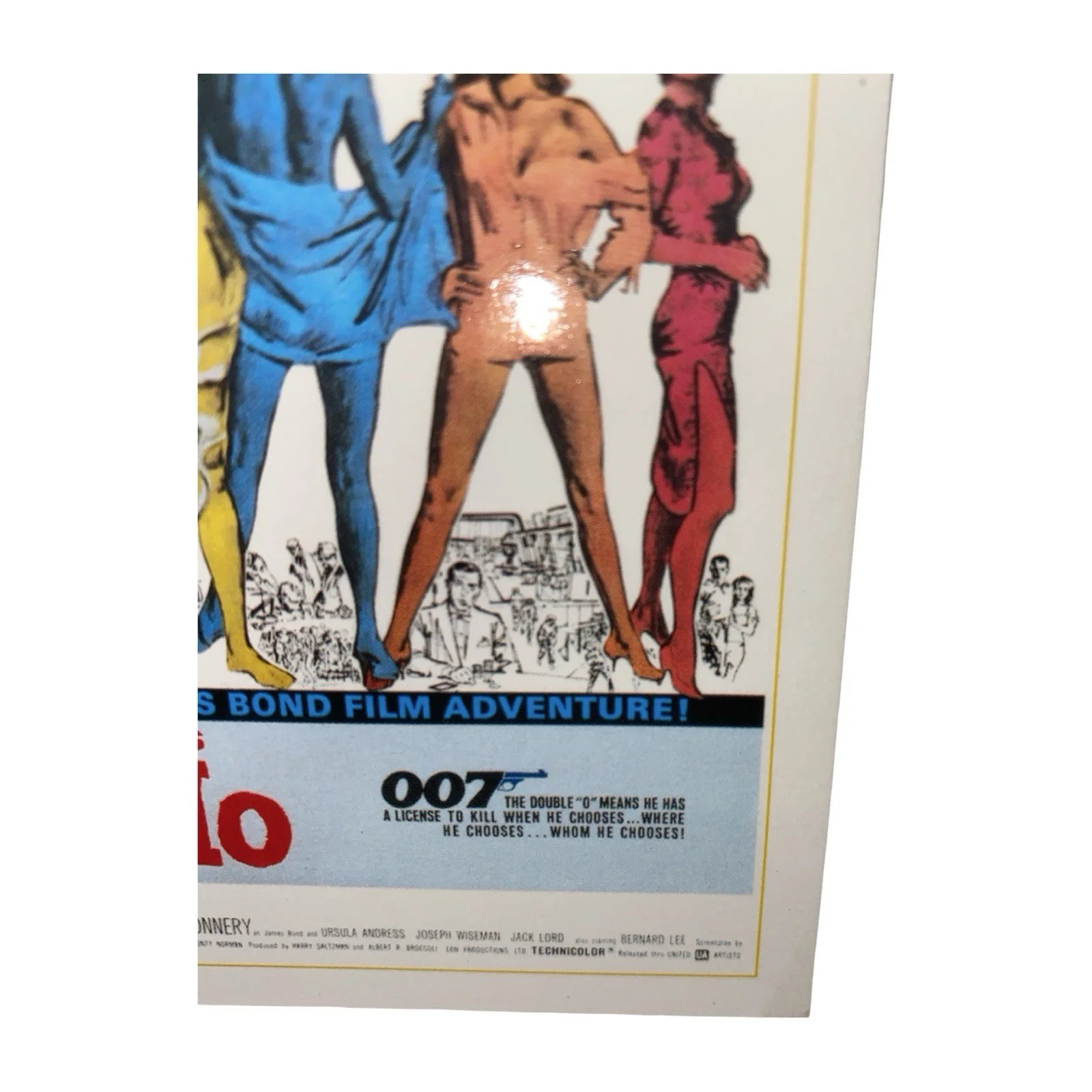 James Bond 007 Dr. No Movie Poster Art Postcard - The First Film Adventure, изображение 5