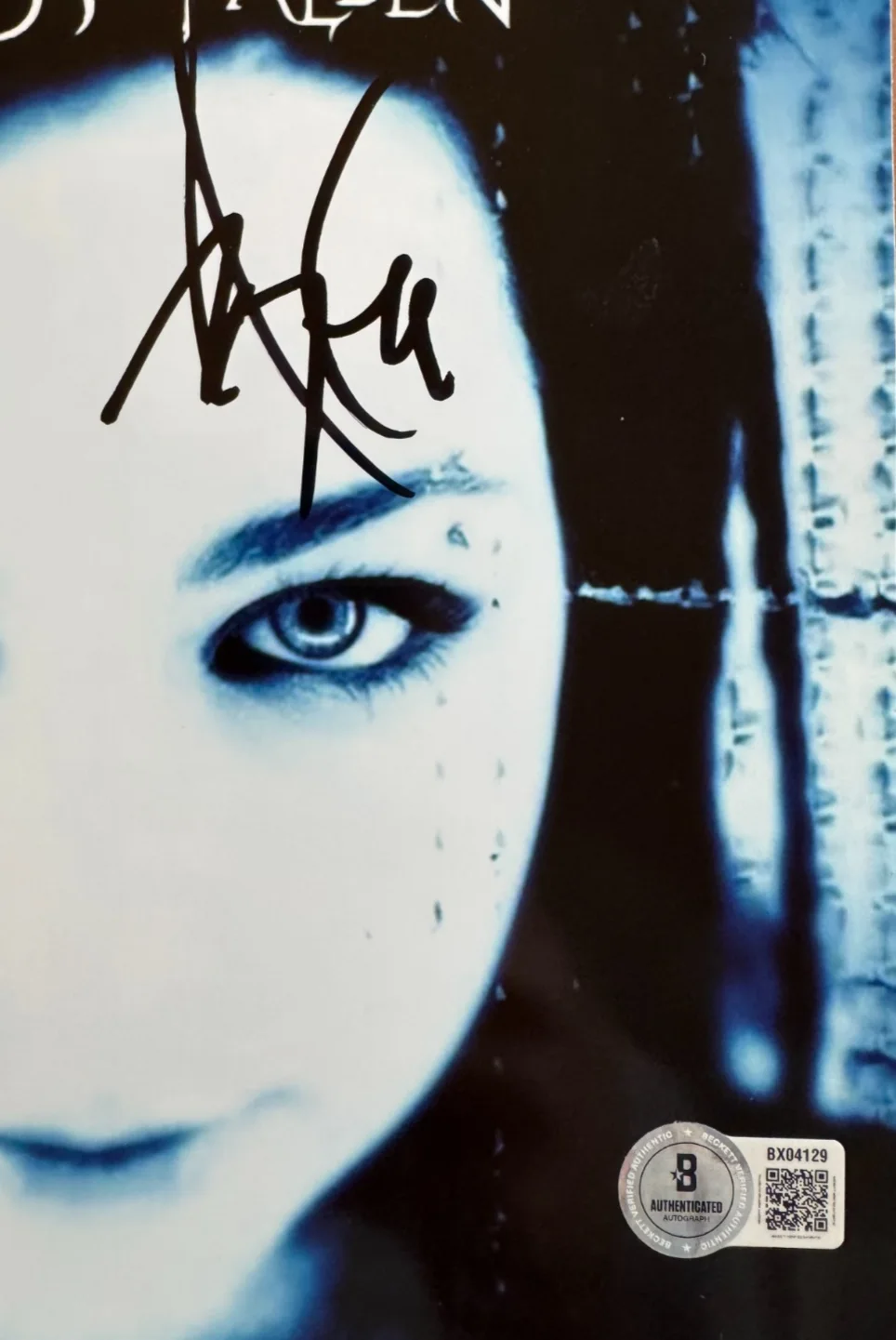 AMY LEE Signed Autographed 8x8 Photo EVANESCENCE Fallen LP Cover Beckett COA BAS, изображение 2