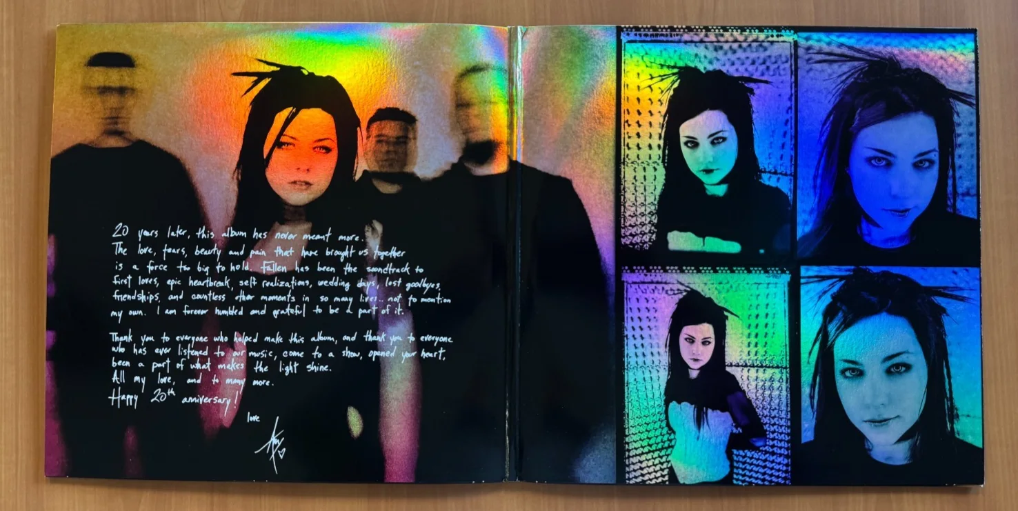 Amy Lee Signed Autographed 20th Anniversary Fallen Vinyl Evanescence Beckett COA, изображение 4