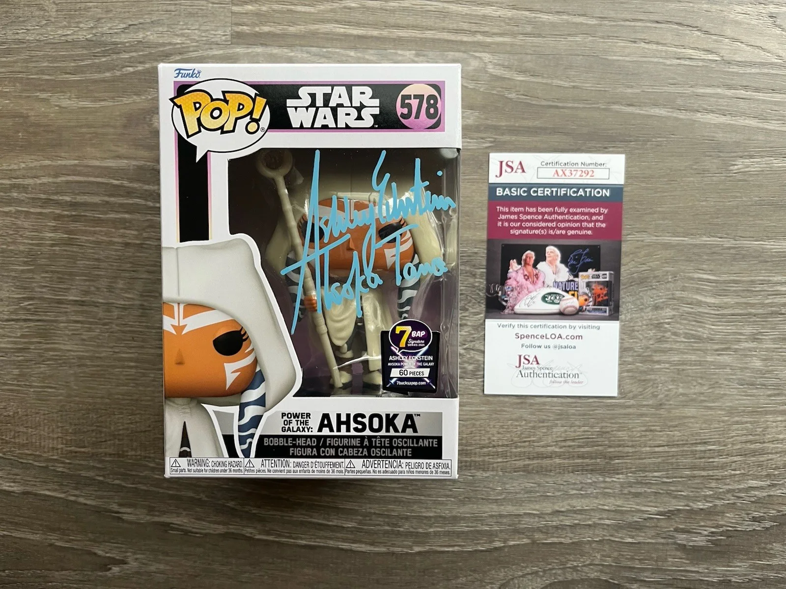 Ashley Eckstein — Ashley Eckstein Signed Ahsoka Tano Funko Pop JSA COA 7BAP Star Wars #578