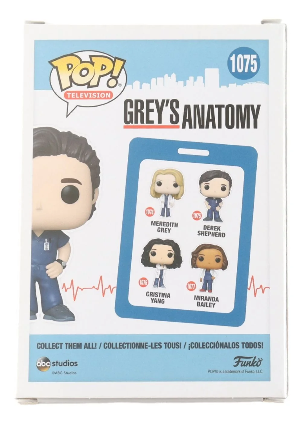 Patrick Dempsey — Patrick Dempsey Signed Grey's Anatomy Funko Pop #1075 JSA, image 3