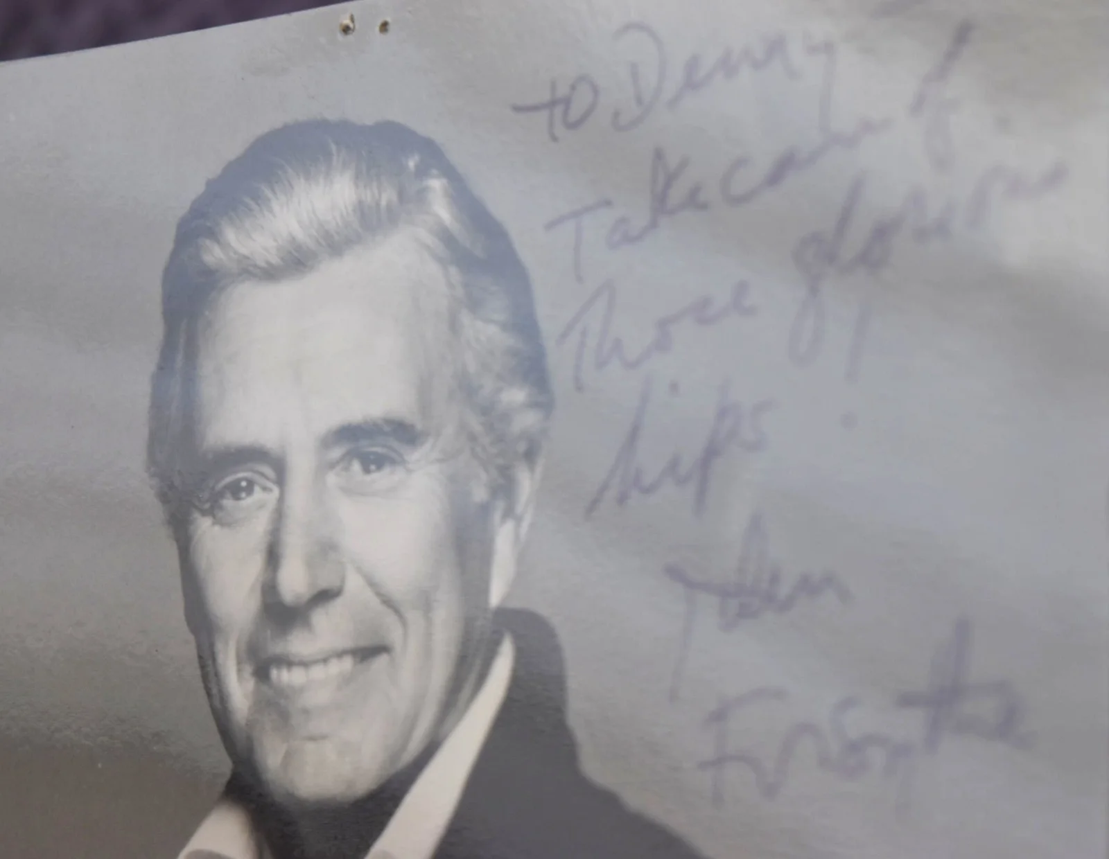 John Forsythe Hand Signed Photo 6 1/4"X9", image 3