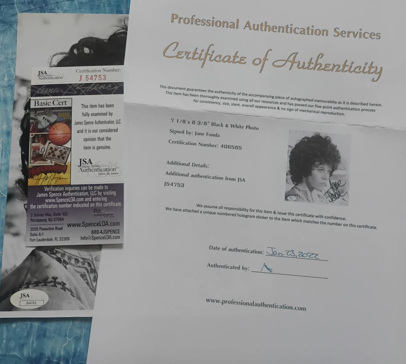 Jane Fonda Hand Signed Autograph Photo JSA COA Steelyard Blues NO US TARIFFS, изображение 4