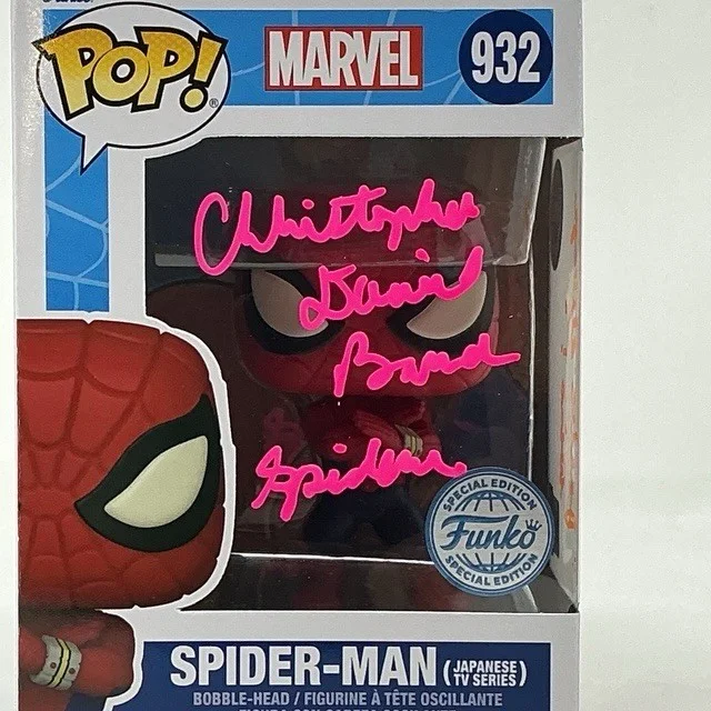 Christopher Daniel Barnes Autographed Marvel Spider-Man Funko Pop LE 6/25 OCCM, image 2