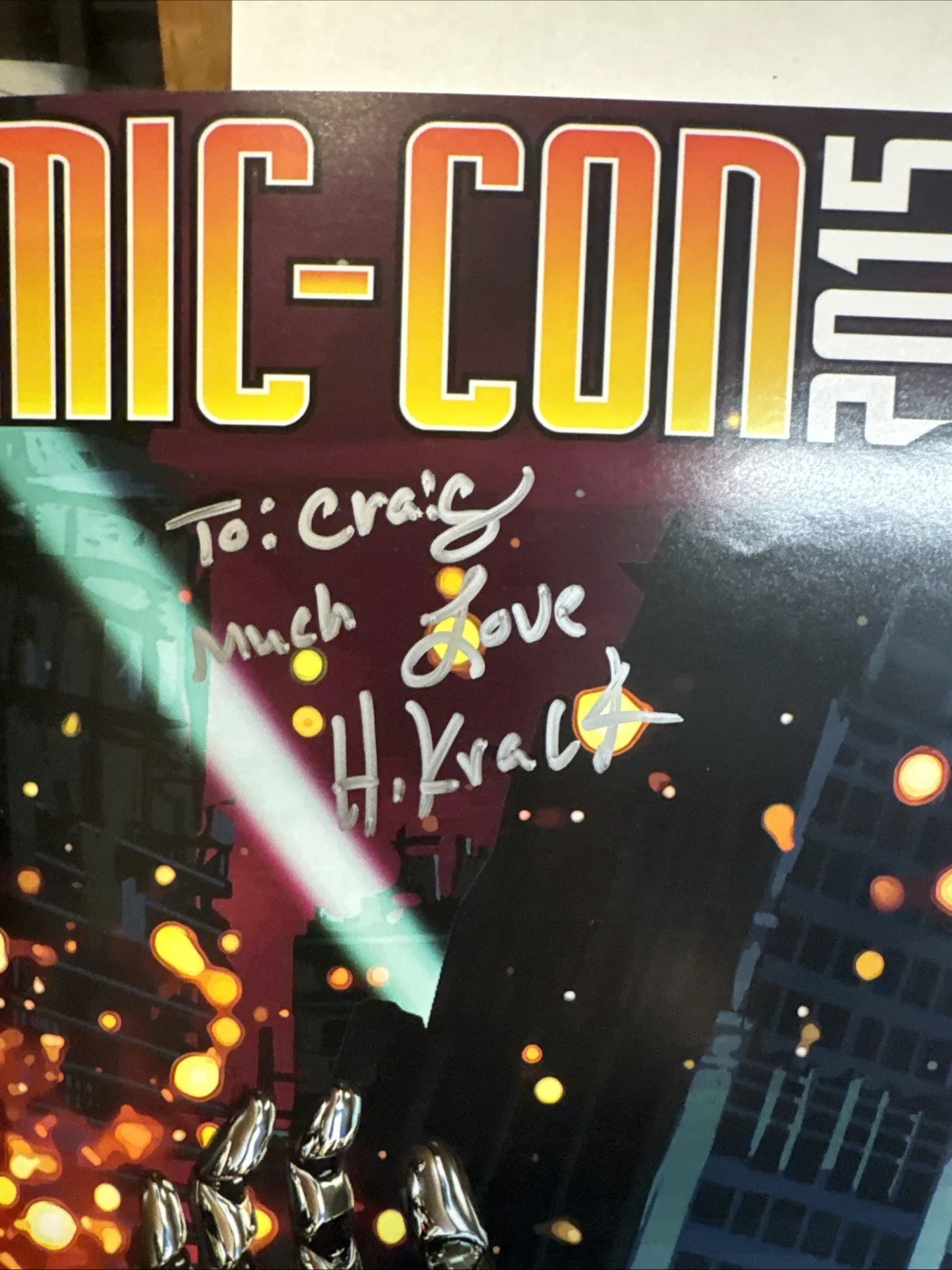 Headkrack Signed Comic Con Poster Dish Nation, image 2