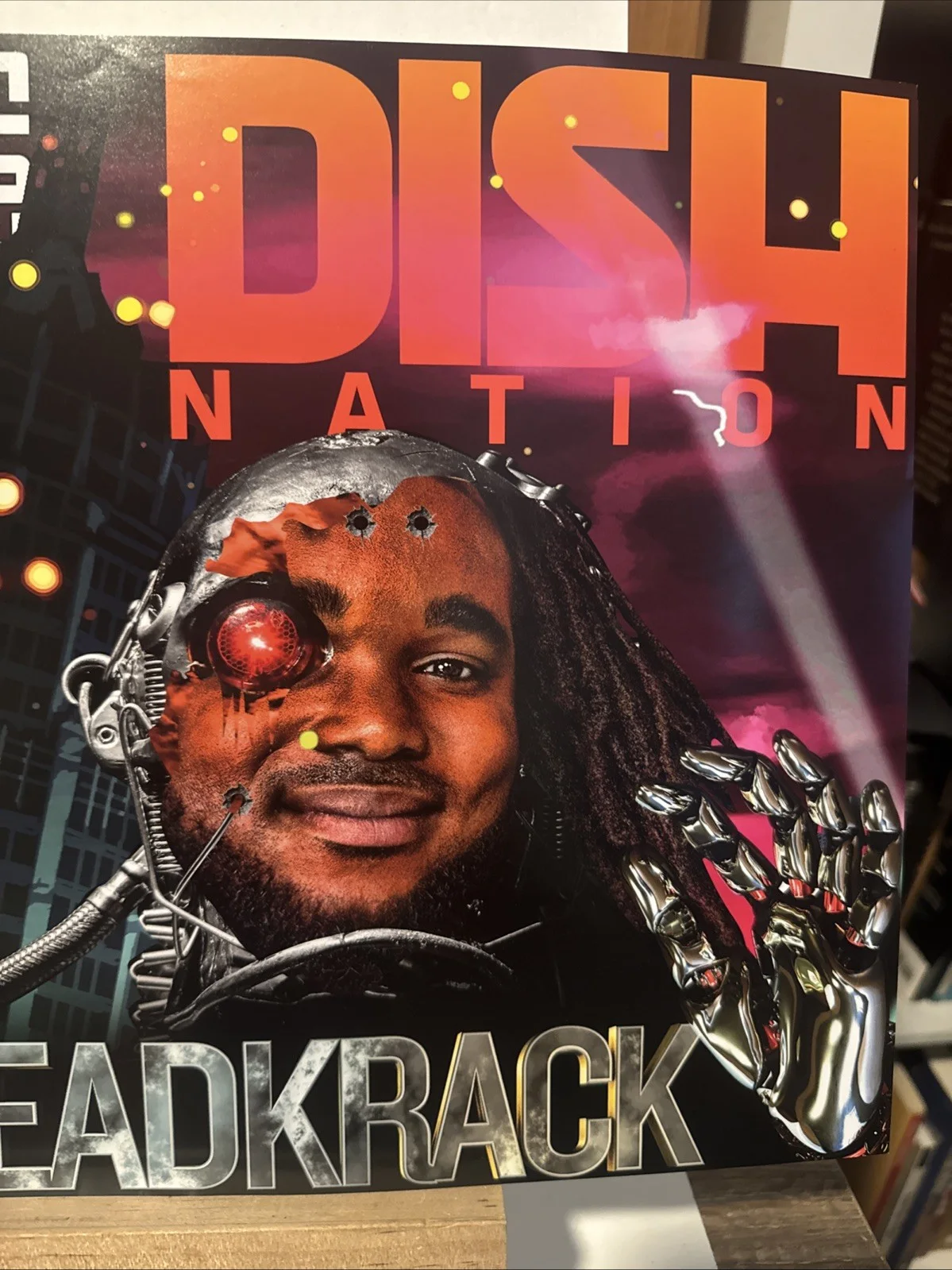 Headkrack Signed Comic Con Poster Dish Nation, image 3
