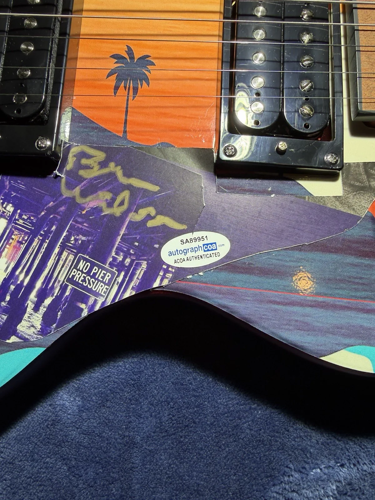 The Beach Boys “Beach Boys”Autographed Les Paul Guitar Brian Wilson +4 With COA, изображение 3