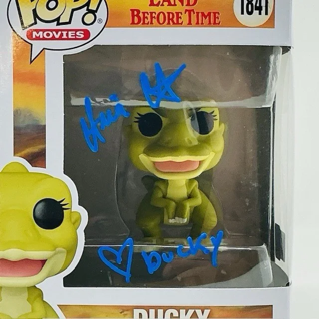Aria Curzon Autographed Signed Ducky The Land Before Time Funko Pop #1841 OC, изображение 2