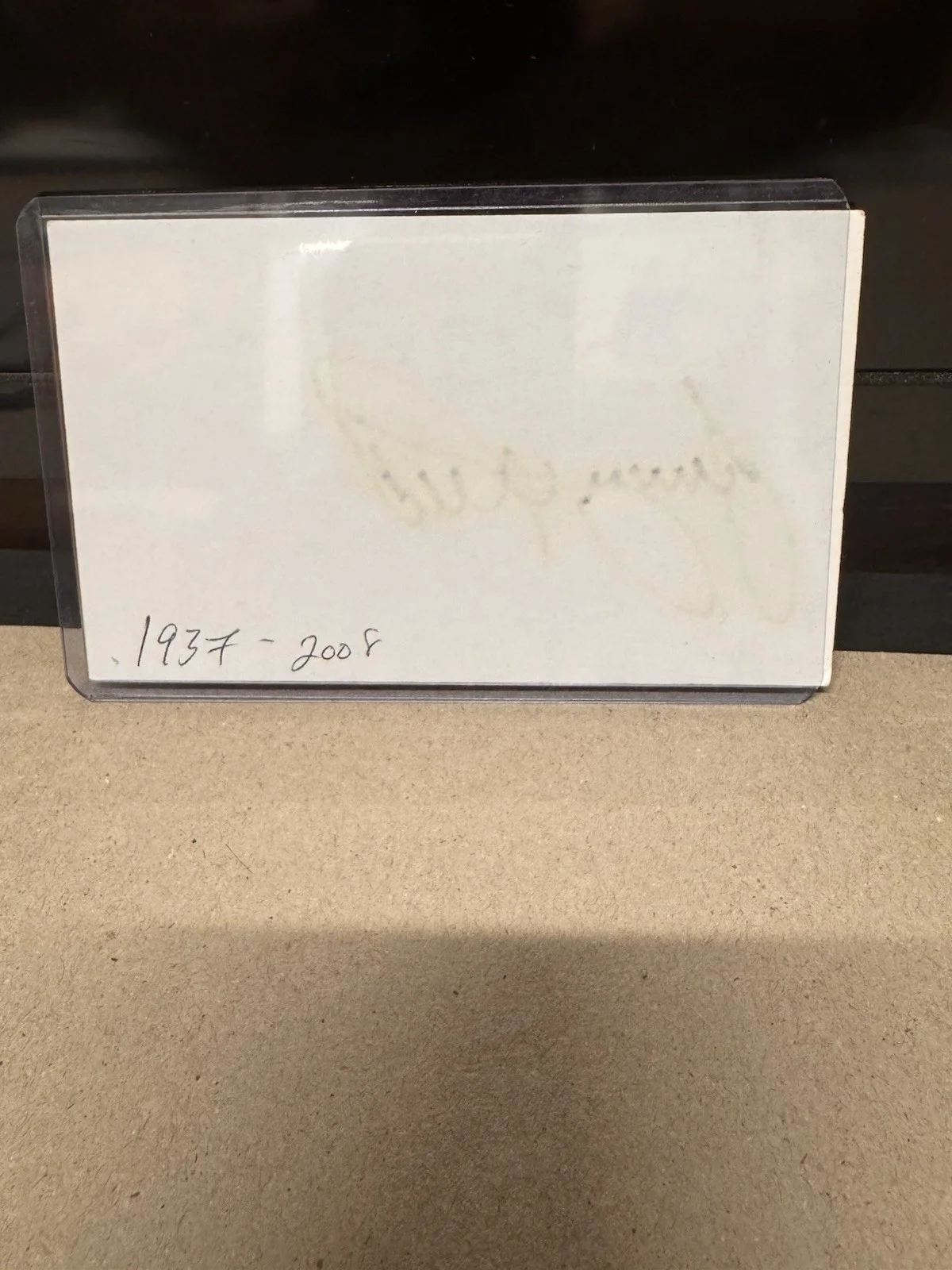 Jerry Reed Signed Index Card Perfect Signature. Rare Smokey And The Bandit, изображение 2