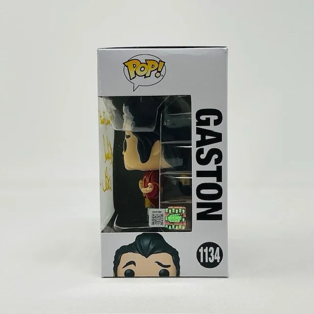 Richard White Autographed Gaston Disney Beauty And The Beast Funko Pop OCCM, изображение 5
