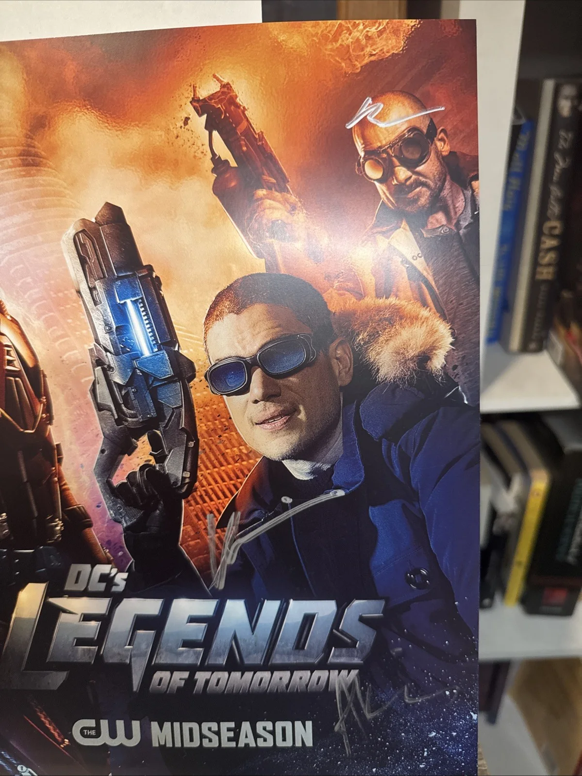 Dc Legends Of Tomorrow Signed Cast Poster 2015 11 Signatures Rare 2015 Comic Con, изображение 4