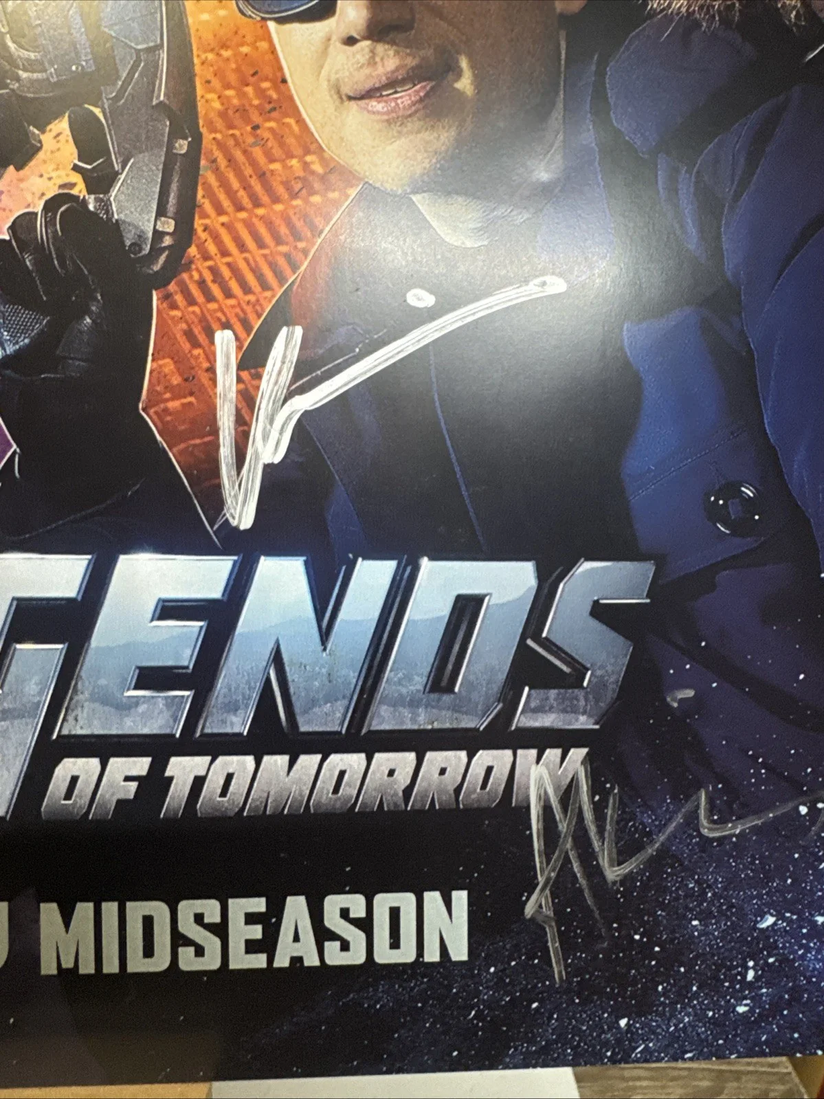 Dc Legends Of Tomorrow Signed Cast Poster 2015 11 Signatures Rare 2015 Comic Con, изображение 5