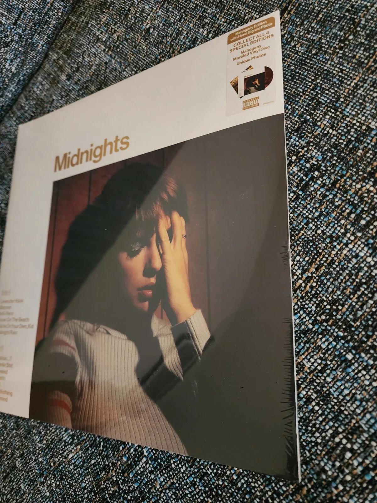 Signed SEALED Taylor Swift Midnights Mahogany Vinyl w/Autograph Insert, image 2