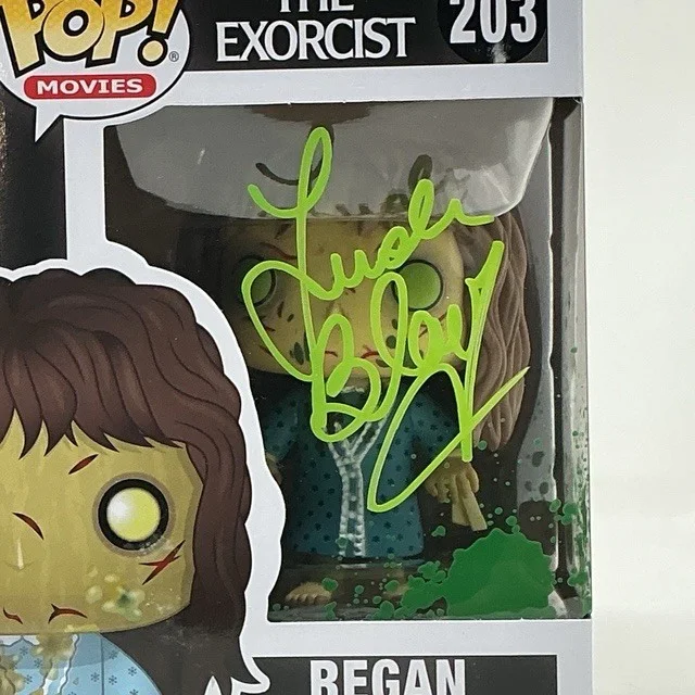 Linda Blair — Linda Blair Autographed The Exorcist Regan Green Splatter Funko Pop #203 JSA COA, изображение 2