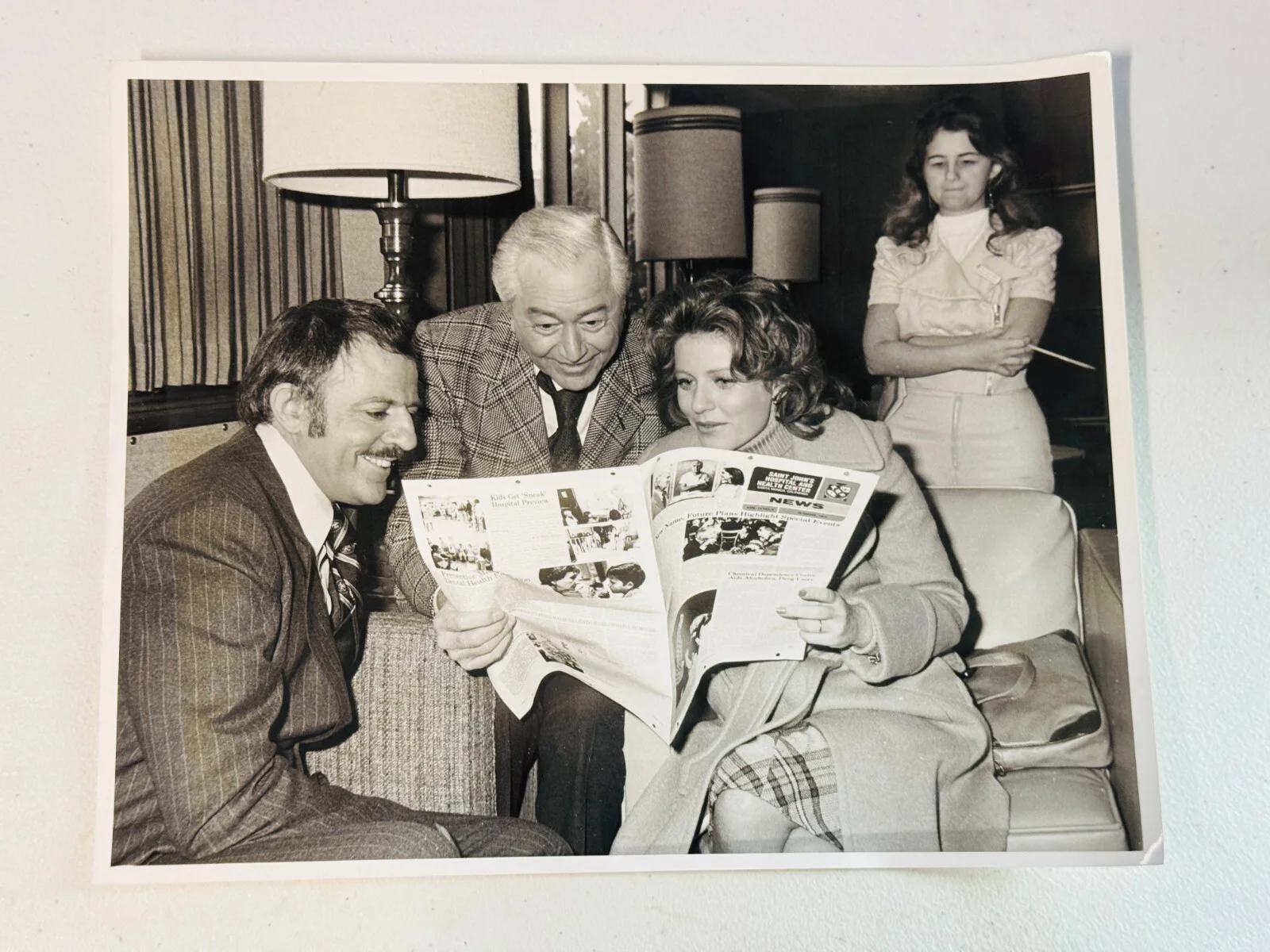 Vintage Robert Young Father Knows Best John Astin Addams Family Photograph 10x8, изображение 2