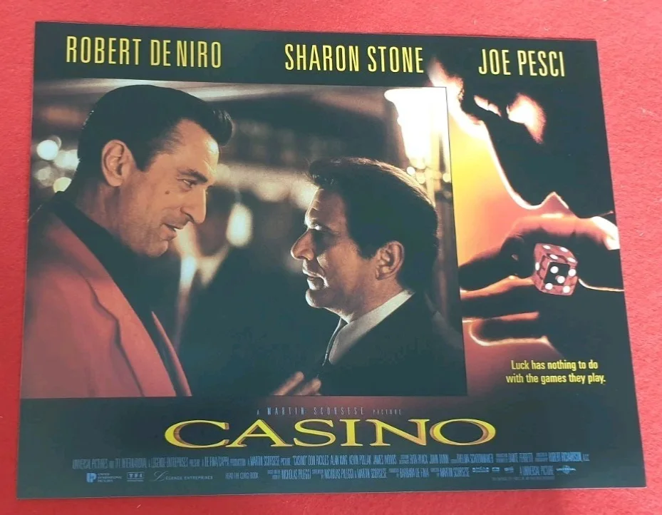 Casino (1995) Original UK Lobby Cards Set of 8 14x11 De Niro Pesci Scorsese, изображение 3