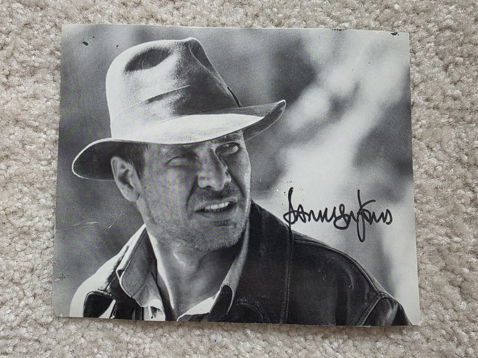 Harrison Ford — Fan Club Sent Harrison Ford Card With Printed Autograph. Official Card. 7x5.5’’
