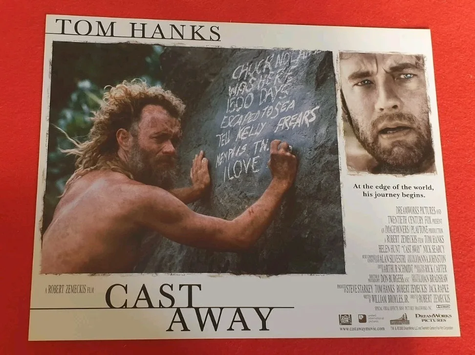 Cast Away (2000) Original UK Lobby Cards Set of 8 14x11 Tom Hanks Film Stills, изображение 5