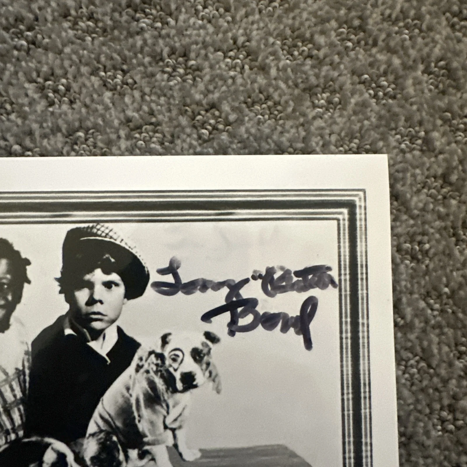 TOMMY “BUTCH” BONDS Autographed Signed 8x10 Photo “The Little Rascals”, image 2