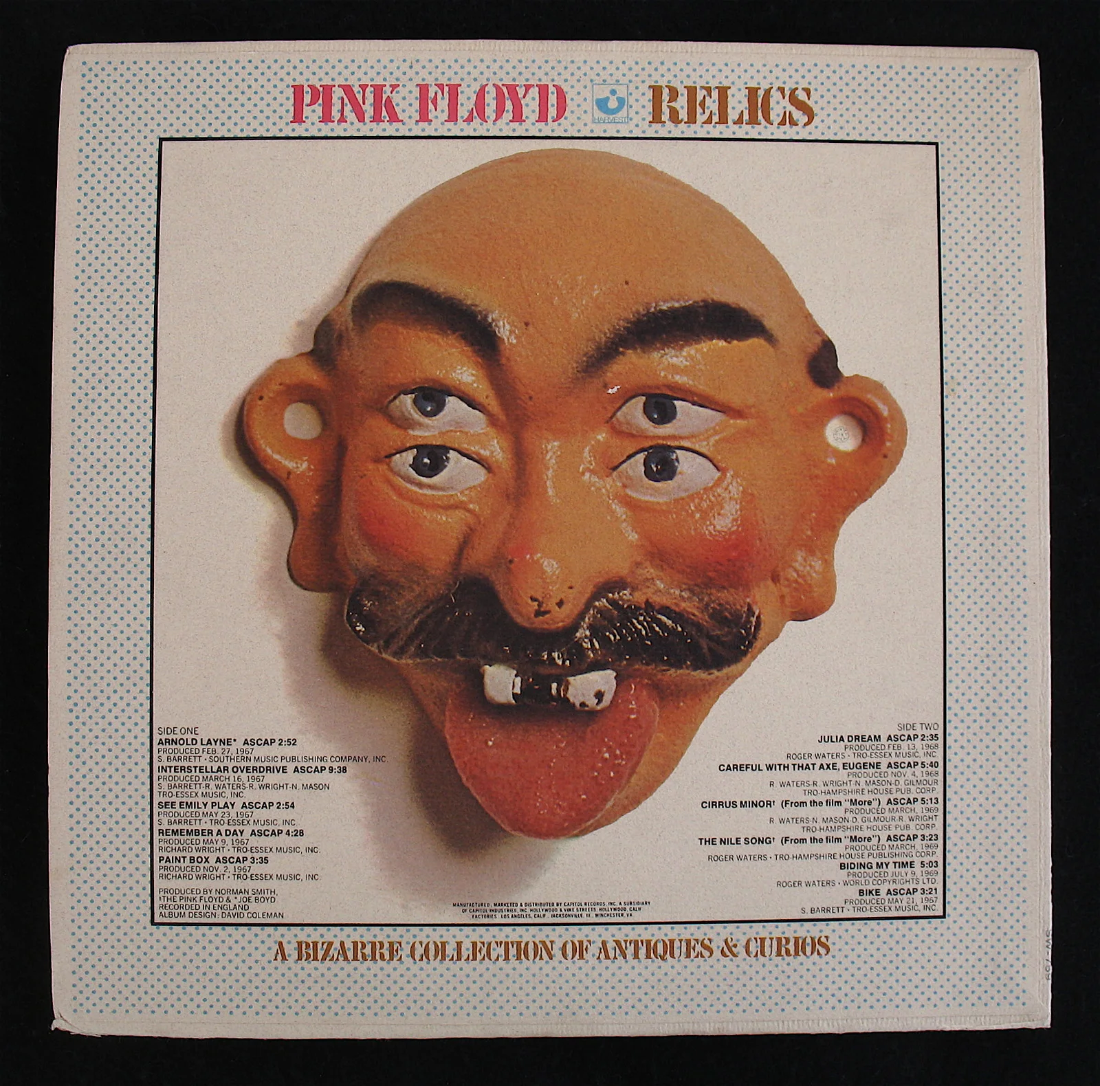 PINK FLOYD-Autographed RELICS Album Cover By Roger Waters & Nick Mason-JSA COA, изображение 2