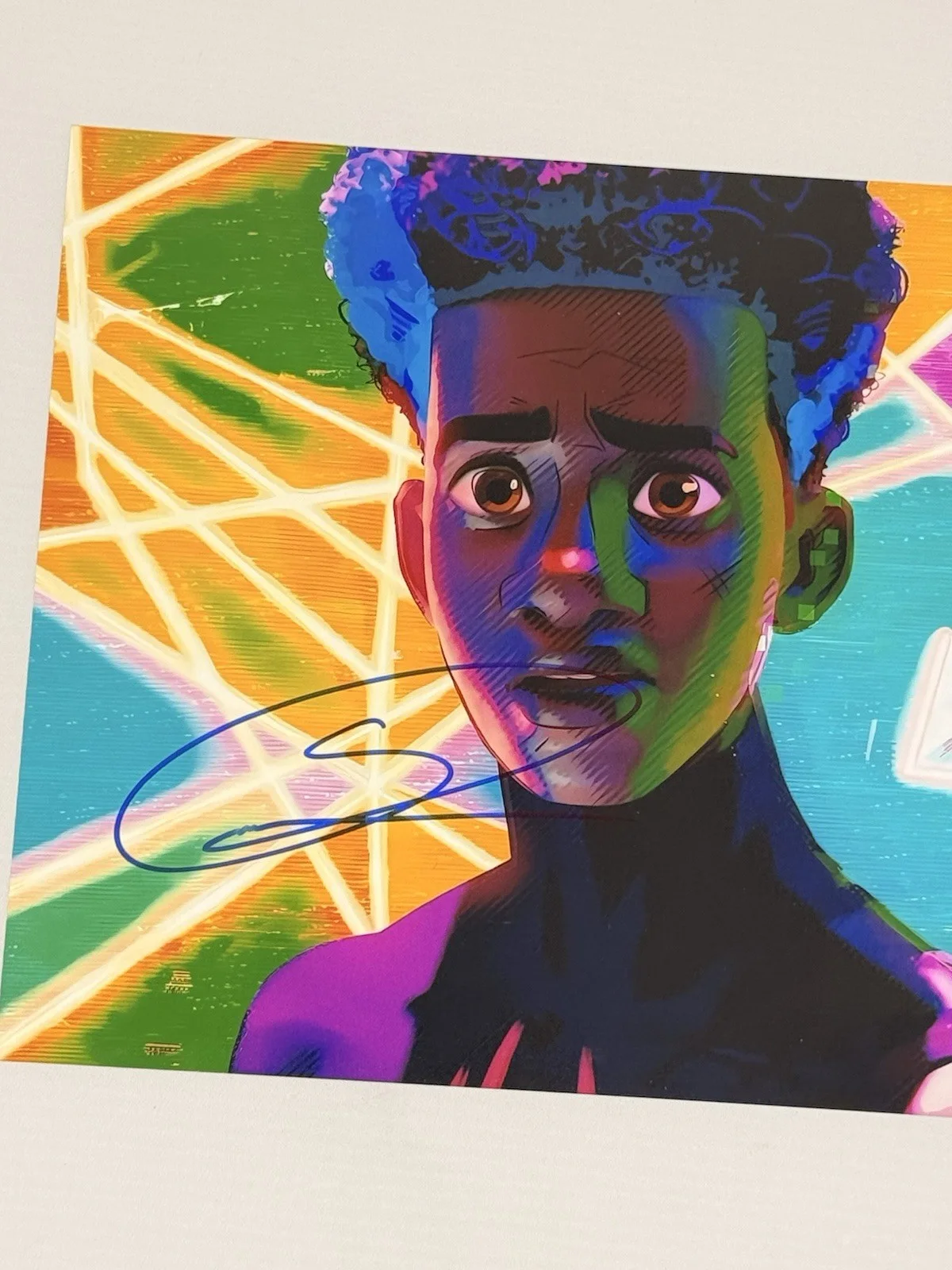 Shameik Moore "Spider-Man: Across the Spider-Verse" SIGNED Miles 8x10 Photo JSA, image 2
