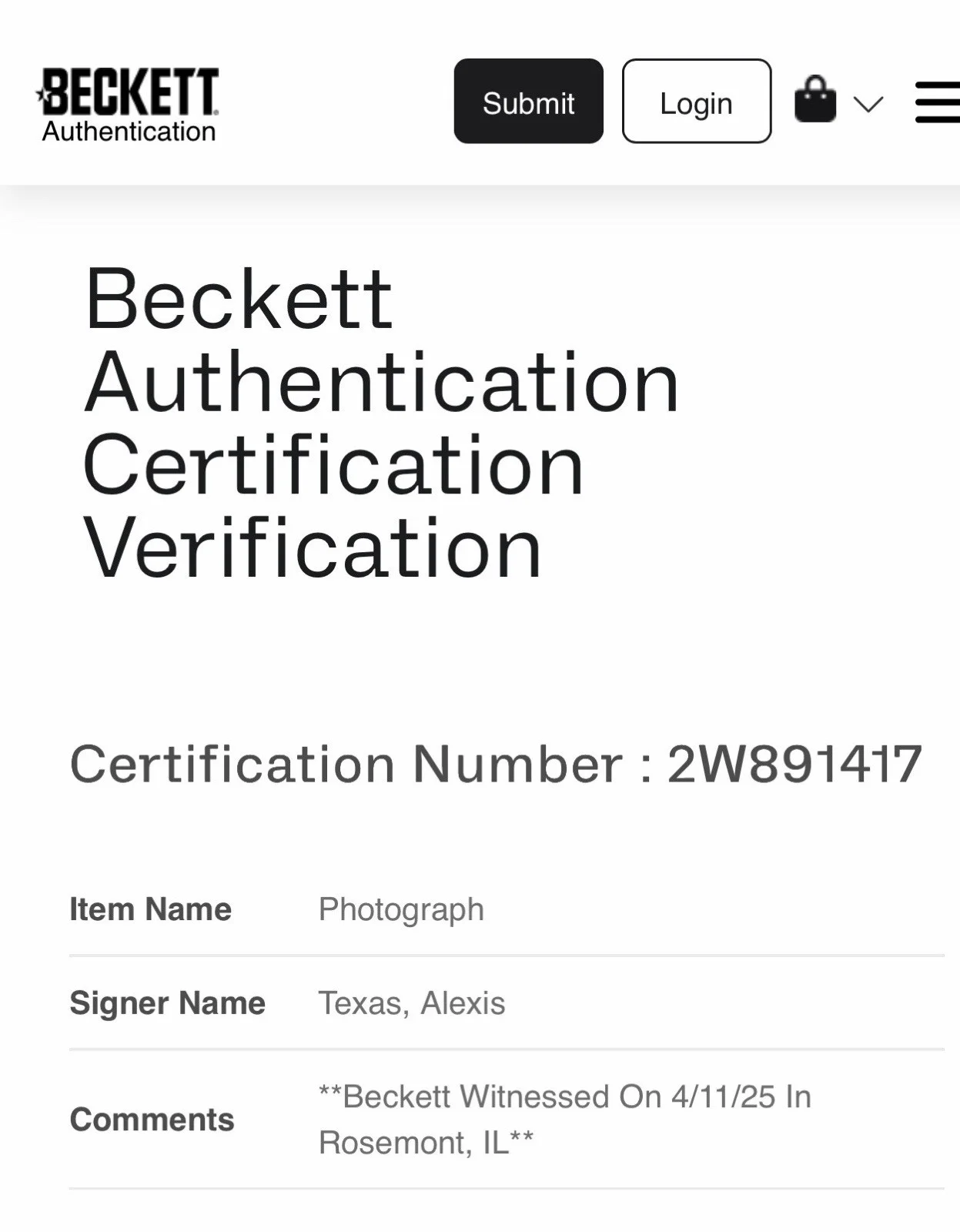 Alexis Texas Adult Film Star Signed 8X10 Photo With Beckett COA, изображение 2