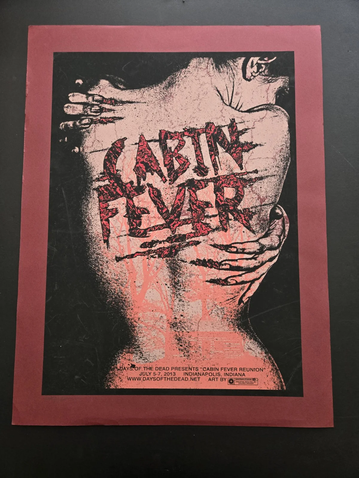 chris garofalo — Cabin Fever Signed Poster Print #17/50 Chris Garofalo Limited Edition Horror Con