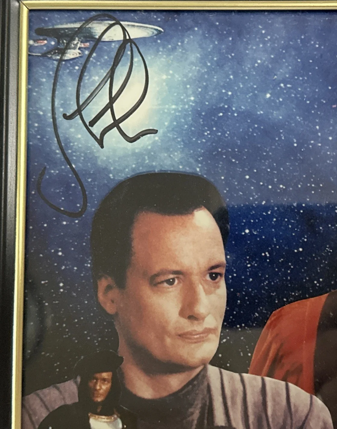 JOHN DELANCIE Q Star Trek Next Generation Signed 8x10 Autograph, image 3