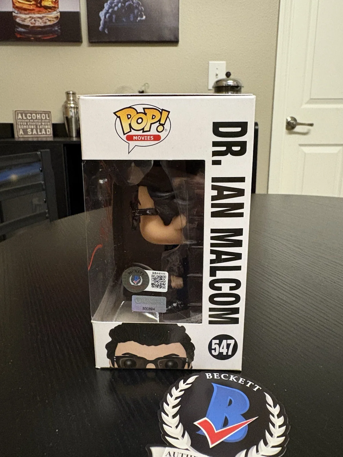 Jeff Goldblum — Jeff Goldblum Signed Ian Malcolm Jurassic Park Funko Pop COA, изображение 2