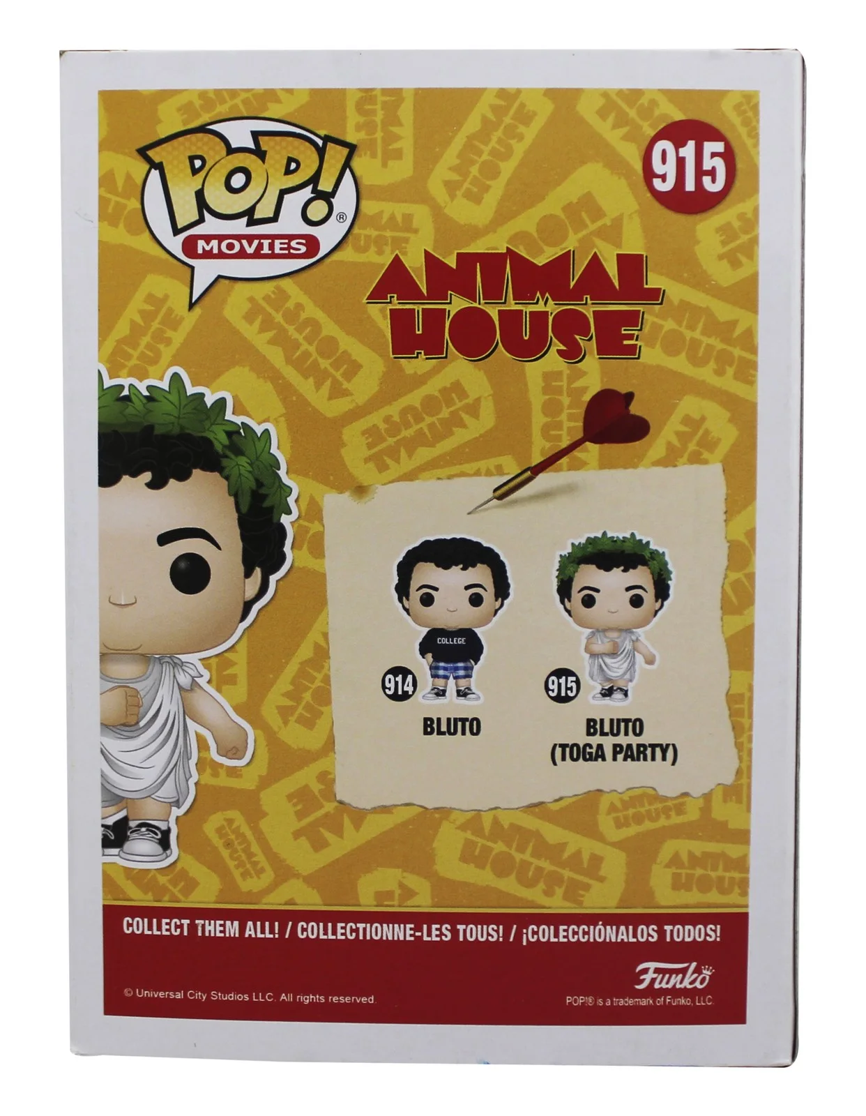 John Landis — John Landis Animal House "Toga!" Signed #915 Funko Pop Figure PSA/DNA #AI53513, изображение 4