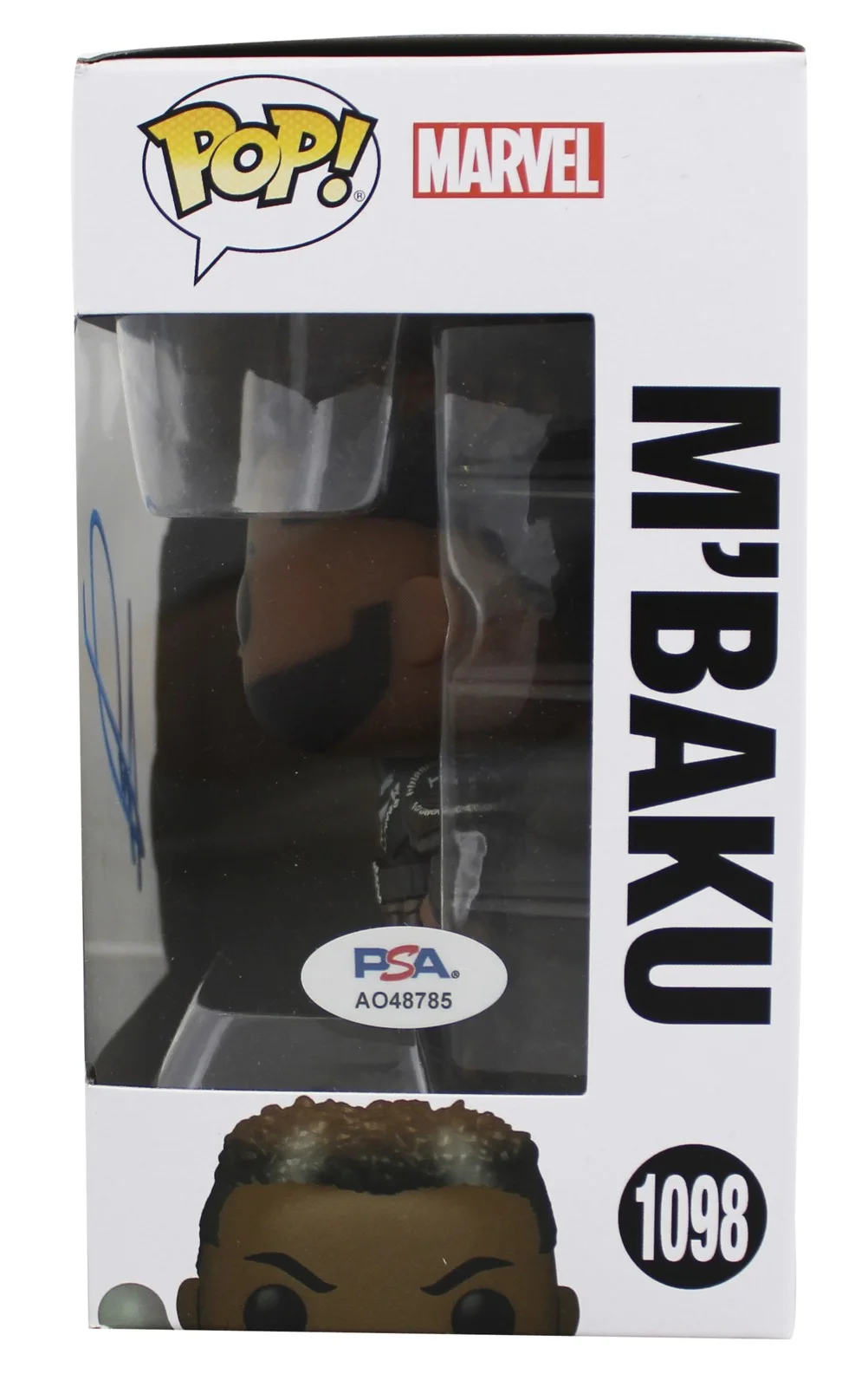 Winston Duke — Winston Duke Black Panther Signed M'Baku #1098 Funko Pop Figure PSA/DNA #AO48785, изображение 3