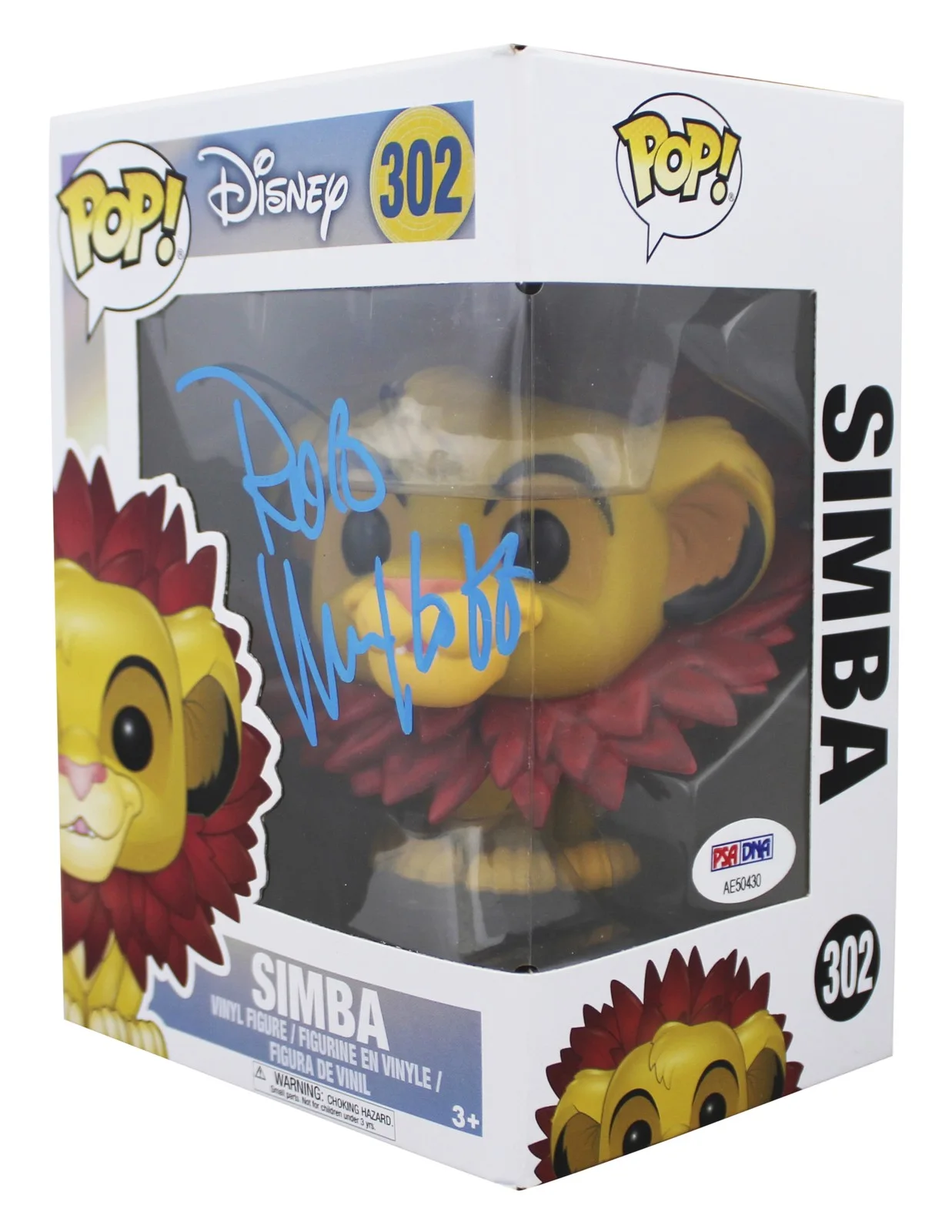 Rob Minkoff — Rob Minkoff The Lion King Signed Simba #302 Funko Pop Figure PSA/DNA #AE50430, image 2