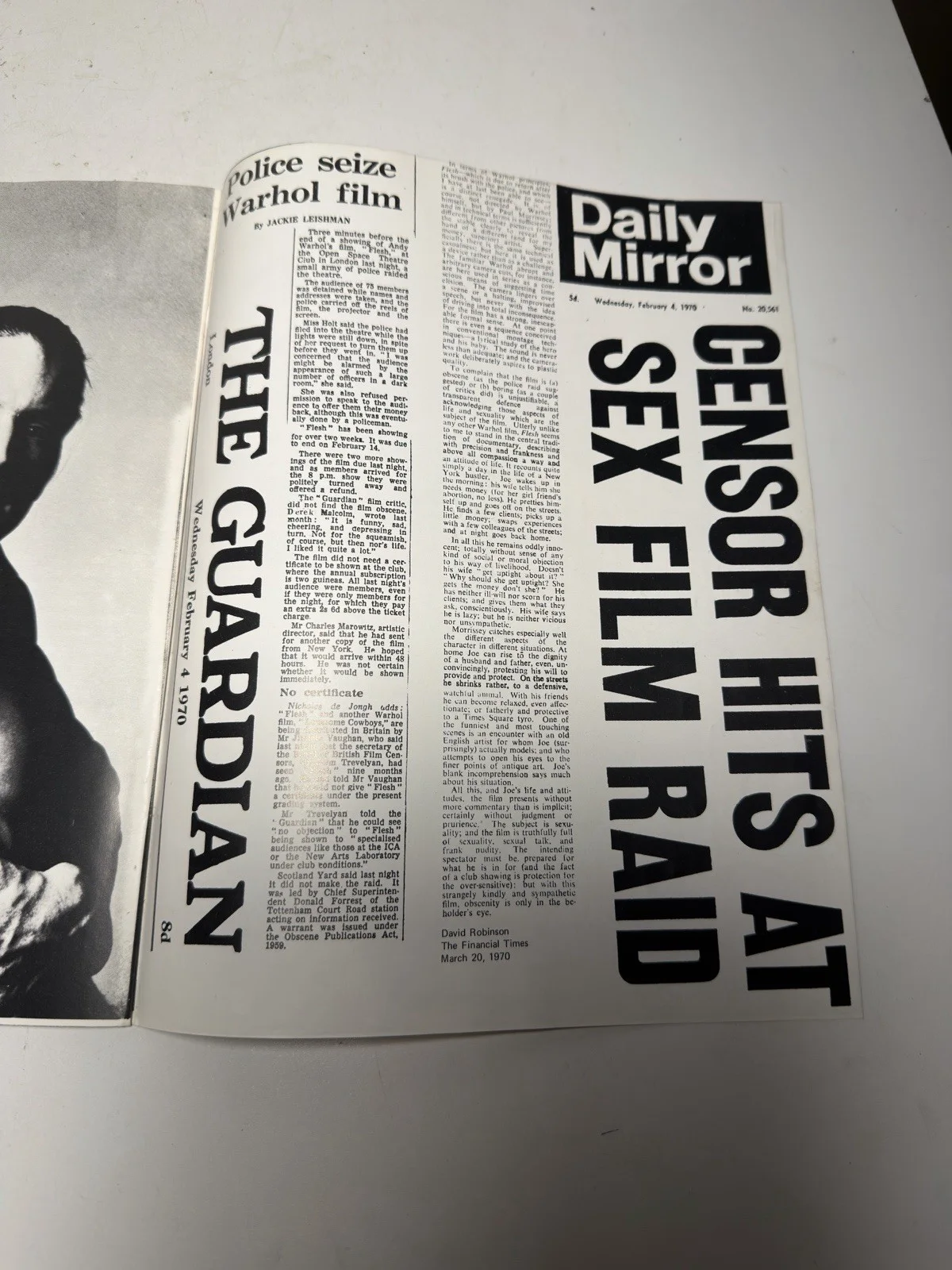 Andy Warhol Flesh Programme 1971 Vaughan Films Cult Film, image 5