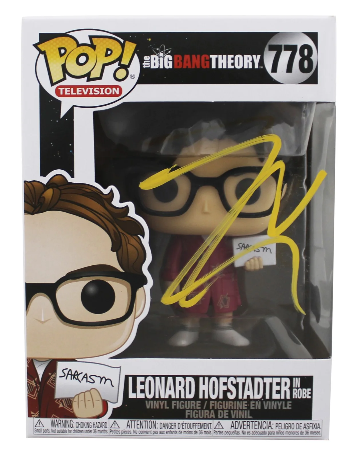 Johnny Galecki — Johnny Galecki The Big Bang Theory Signed #778 Funko Pop Figure BAS #BU03232