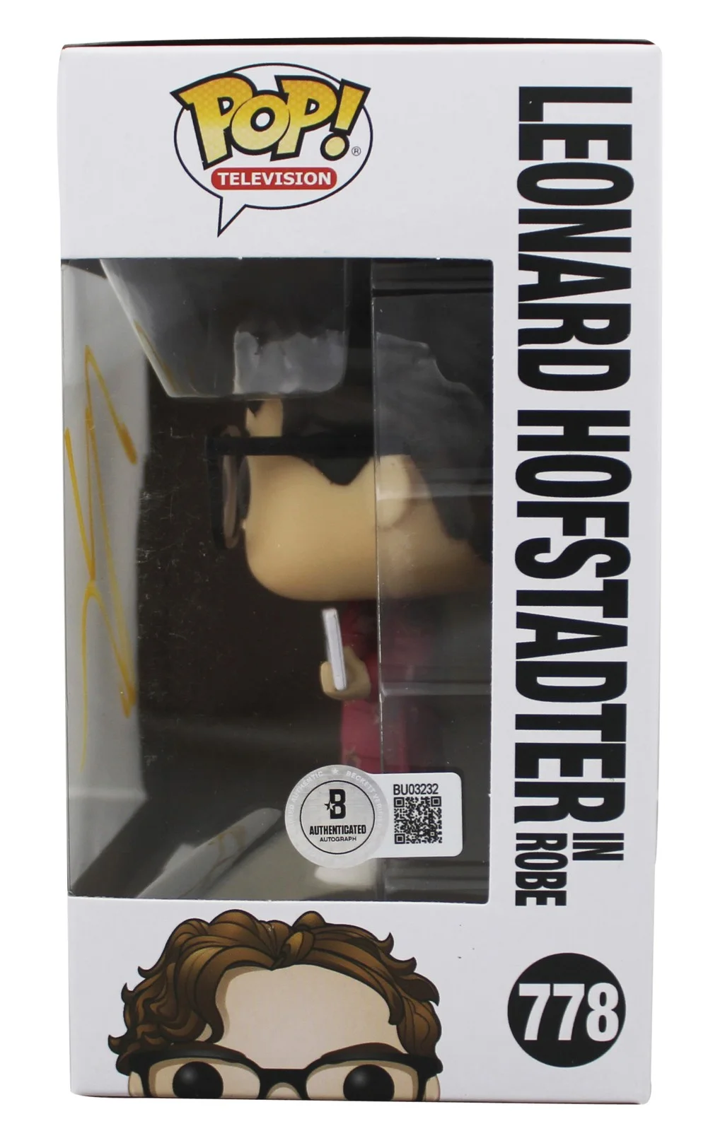 Johnny Galecki — Johnny Galecki The Big Bang Theory Signed #778 Funko Pop Figure BAS #BU03232, image 3