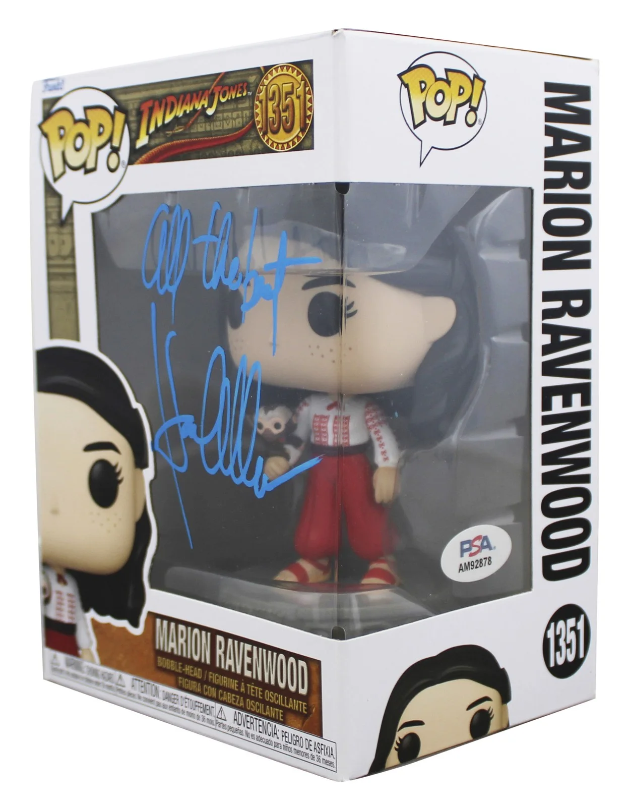 Karen Allen — Karen Allen Indiana Jones "All The Best" Signed #1351 Funko Pop Figure PSA/DNA, изображение 2