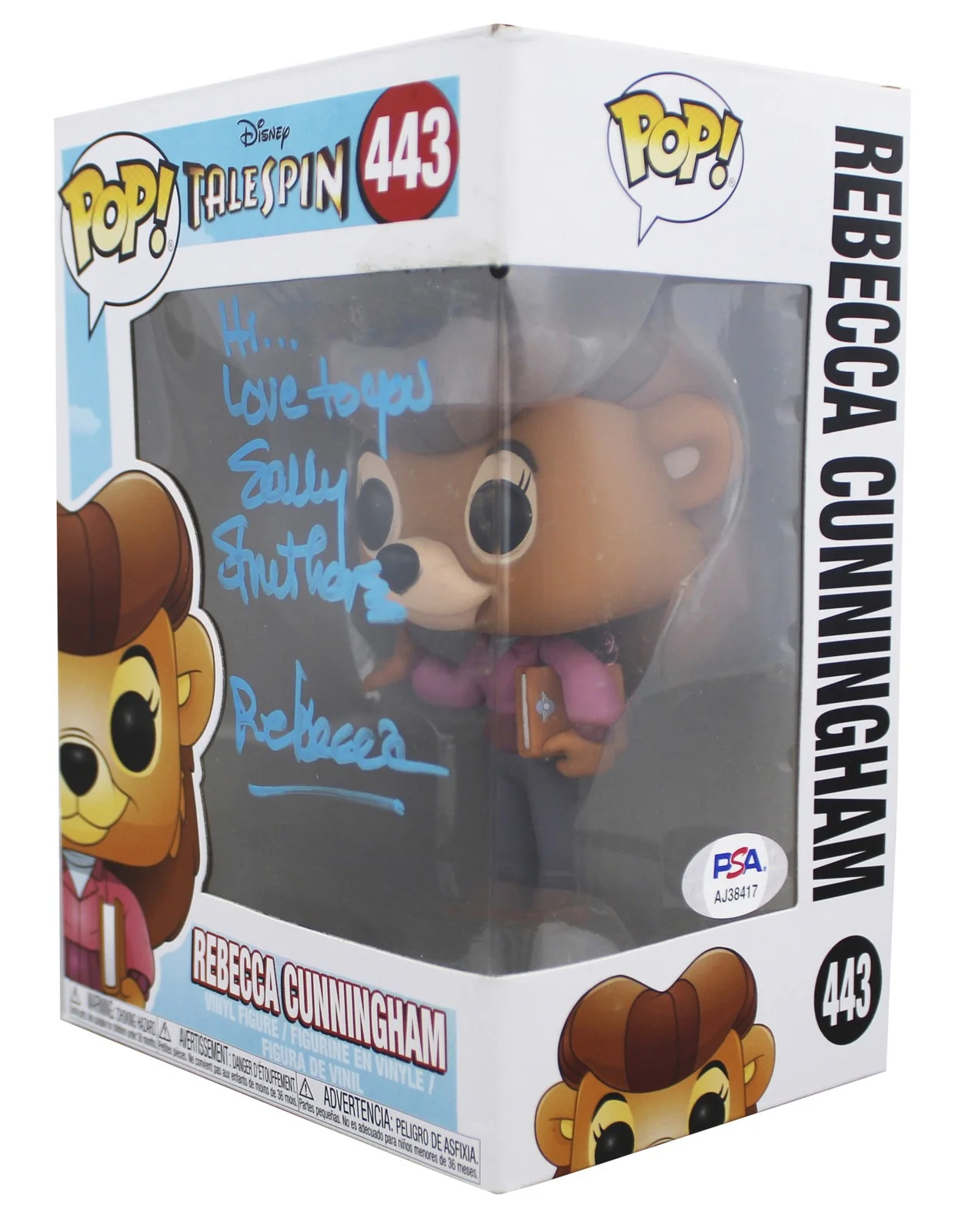 Sally Struthers — Sally Struthers TaleSpin "Rebecca" Signed #443 Funko Pop Figure PSA/DNA #AJ38417, изображение 2