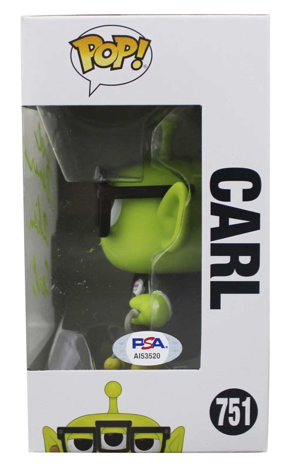 Ed Asner — Ed Asner Up "Alien Carl" Signed Carl #751 Funko Pop Vinyl Figure PSA #AI53520, image 3