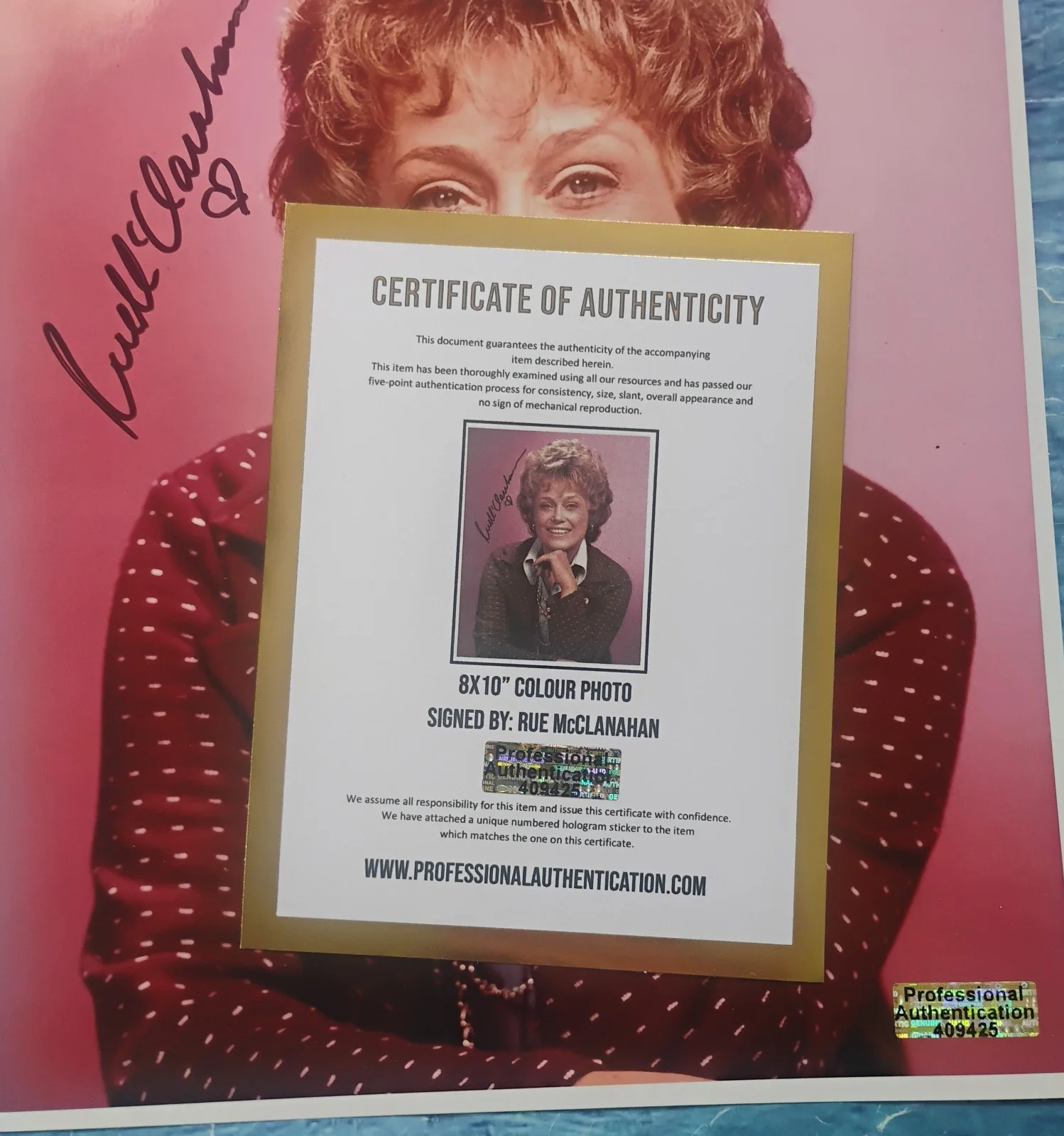 Rue McClanahan Hand Signed Autograph 8x10 Photo COA - NO US TARIFFS, image 4