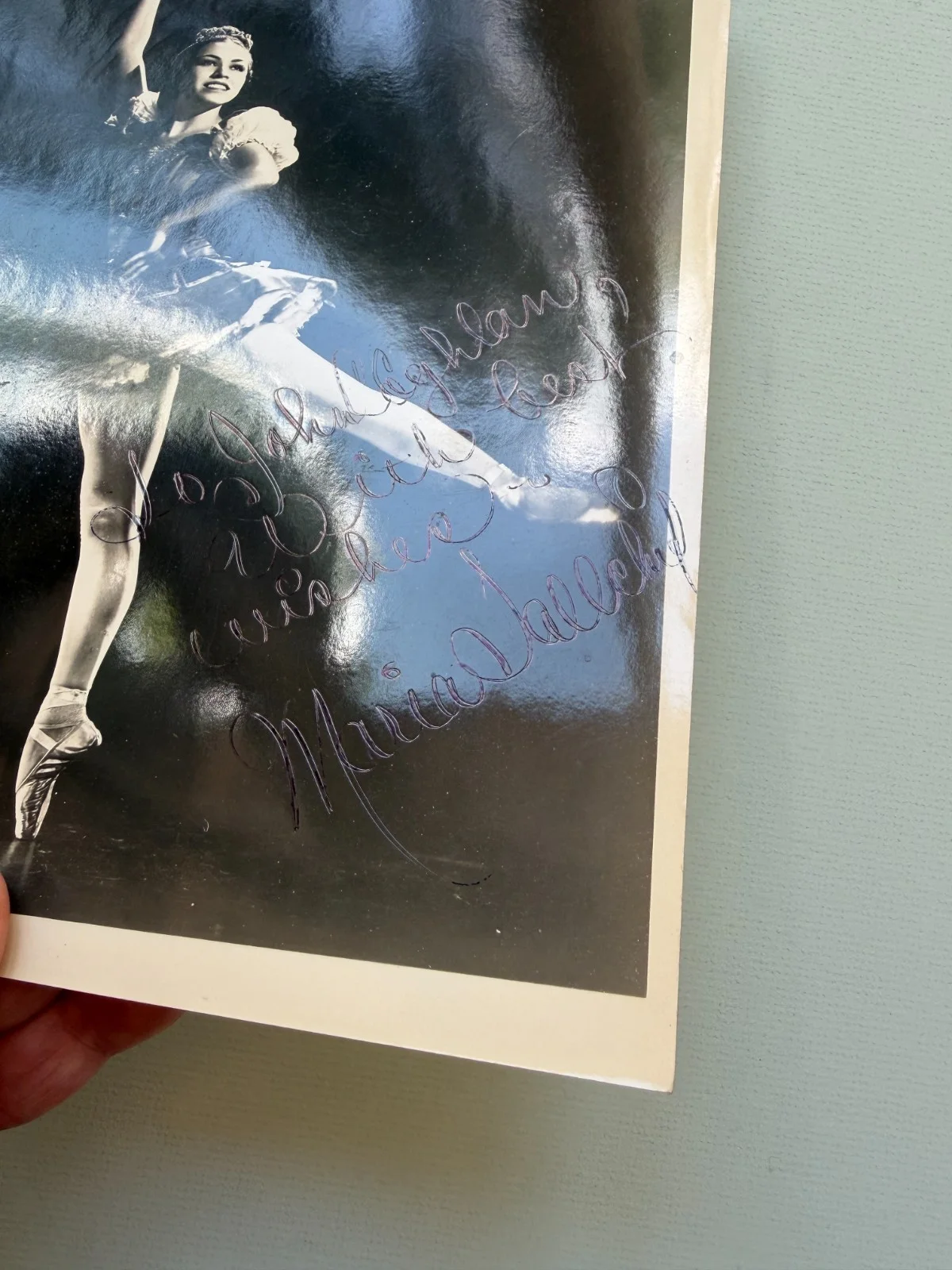 Maria Tallchief — MARIA TALLCHIEF signed Maurice Seymour photo 1st US prima ballerina Osage hero, изображение 2