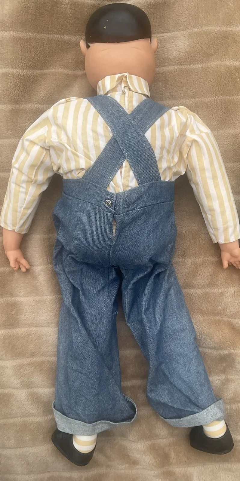 Vintage Large Laurel and Hardy Dolls - Hard Faces - 25”, image 2
