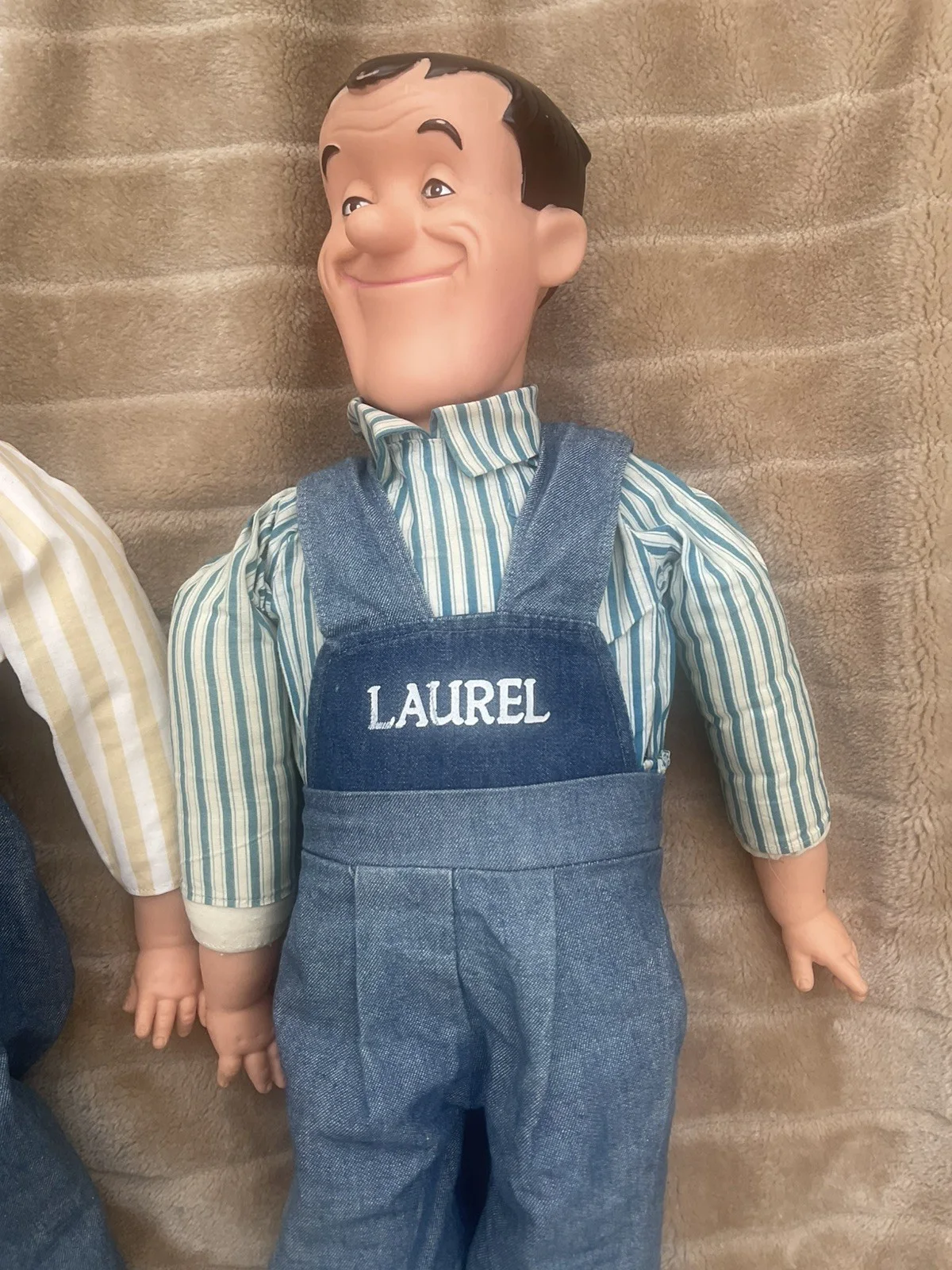 Vintage Large Laurel and Hardy Dolls - Hard Faces - 25”, image 3