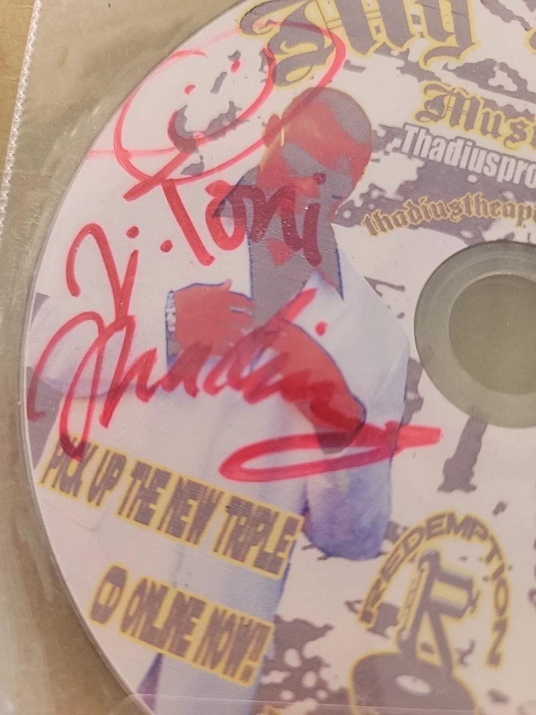 1OAK VINTAGE SIGNED THADIUS THE APOSTLE"MY DESTINY"MUSIC VIDEO, image 2
