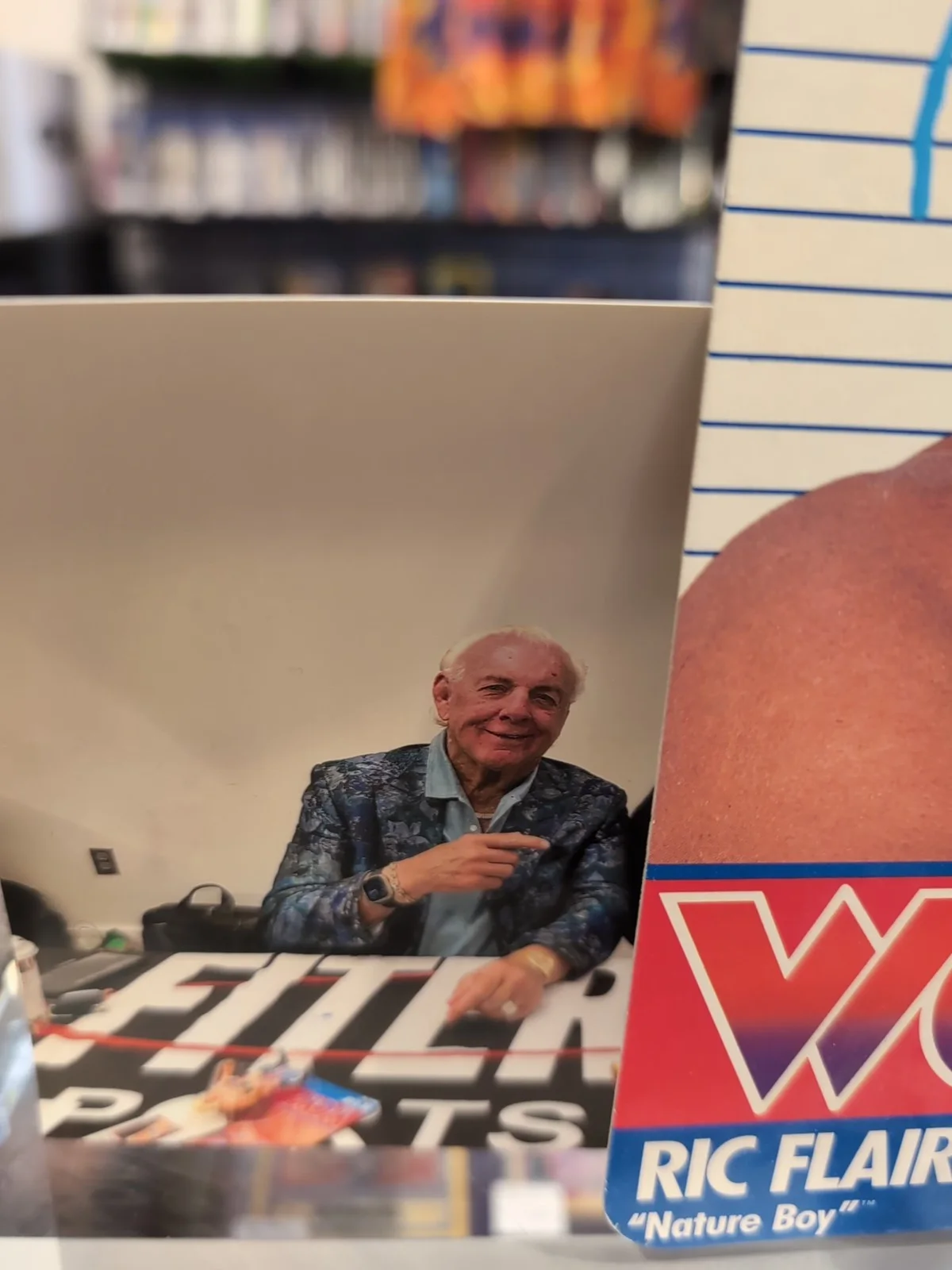 AUTOGRAPHED Vintage Galoob 1990 WCW RIC FLAIR Nature Boy Wrestling Fig Sealed, изображение 5