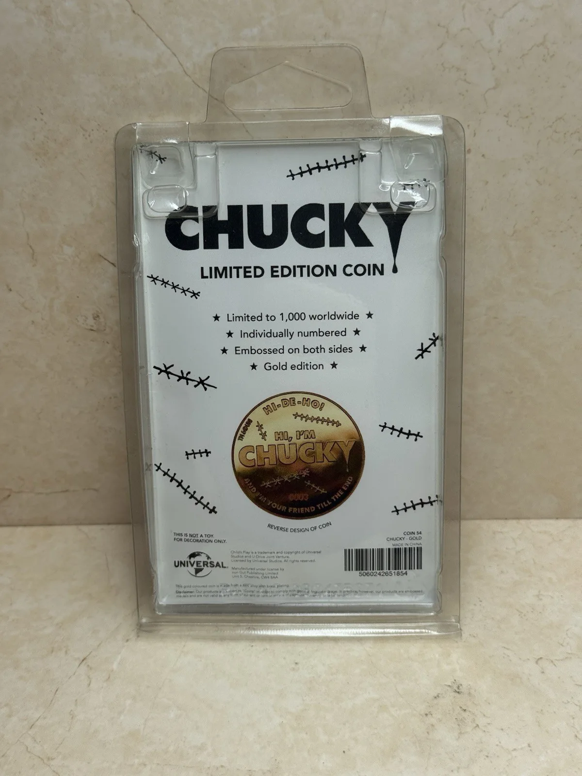 Chucky – Limited Edition Gold Coin Universal, image 3