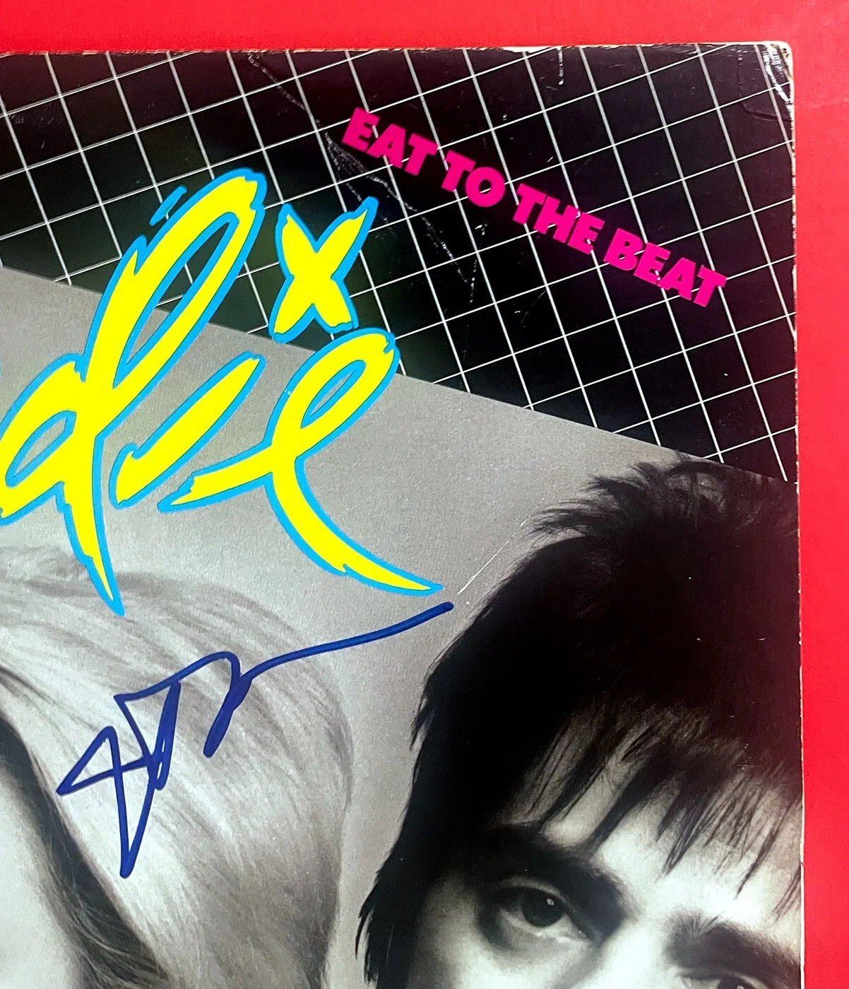 Blondie Signed Album IN PERSON - Debbie Chris Clem Jimmy EAT TO THE BEAT, изображение 5